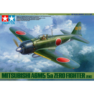 💥New💥 🏆 TAMIYA 61103 ชุดประกอบจำลองมาตราส่วน 1:48 MITSUBISHI A6M5/5a ZERO FIGHTER (ZEKE) ต้องไปสร้างและทำสีเอง