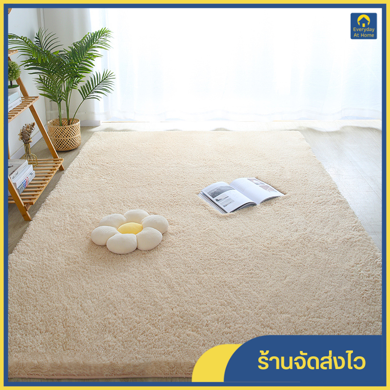 พรมขนาดใหญ่ ฟรีค่าส่ง พรมขนสัตว์เทียม พรมขนนุ่ม พรมกันลื่น หนาพิเศษ 80x160cm/120x160cm/140x200cm พร้อมส่ง