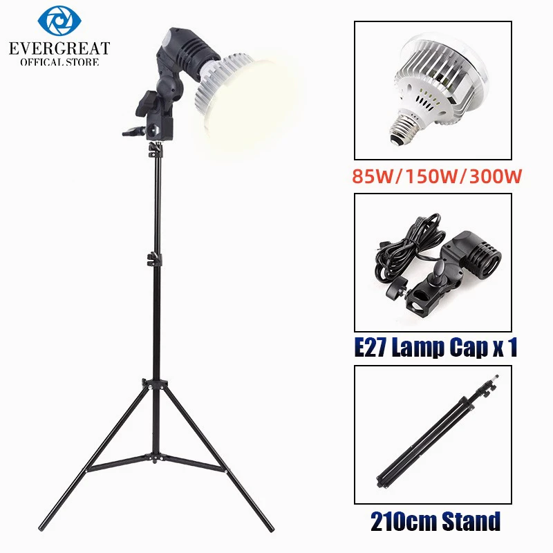 300W Led Light Bulb Photography Lighting Photo Video Vlog Studio ไฟสตูดิโอ ไฟต่อเนื่อง ไฟไลฟ์สด ไฟ