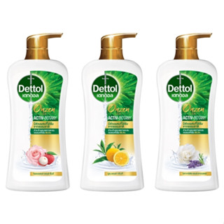 (3 สูตร) Dettol Onzen Activ-Botany Shower Gel เดทตอล ออนเซ็น แอคทีฟ-โบทานี่ เจลอาบน้ำ 450 กรัม