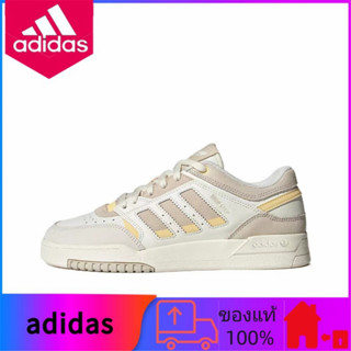 ของแท้ 100% adidas Originals Drop Step รองเท้าผ้าใบกีฬาลำลองแบบสวมต่ำสีเบจ