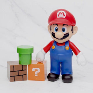 มาริโอ้ มาพร้อมกับอิฐ กล่องปริศนาและท่อ SUPER MARIO  Figure 23 cm