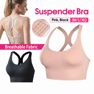 สปอร์ตบรา ออกกําลังกาย sport bra สปอร์ตบราไซส์ใหญ่ M/L/XL มีฟองน้ำในตัว ยืดหยุ่นได้ดี ใส่สบาย เสื้อโยคะ พร้อมส่ง