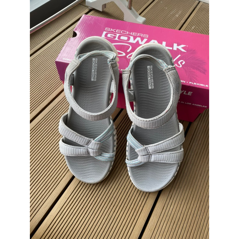 รองเท้า Skechers Go walk smart size 37 24cm มือสอง สภาพดี สีเทา ราคาเต็ม 1790