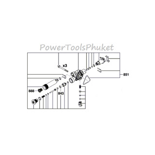 หัวปั๊ม AQT33-10 #851 อะไหล่แท้ เครื่องฉีดน้ำแรงดันสูง : Bosch