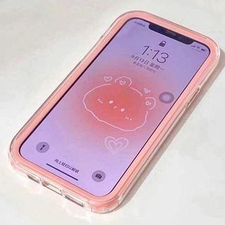 3 in 1 Case เคส for iPhone 16 15 14 13 12 11 Pro Max 6 7 8 15 Plus เคสไอโฟน11 16Pro X XS SE Max สีกันกระแทก