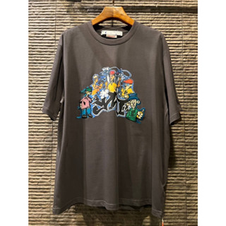 OFF-WHITE GRAFF PUPP OVER SKATE S/S TEE IN DARK GREY เสื้อยืดคอกลมแขนสั้น แบรนด์ออฟไวท์