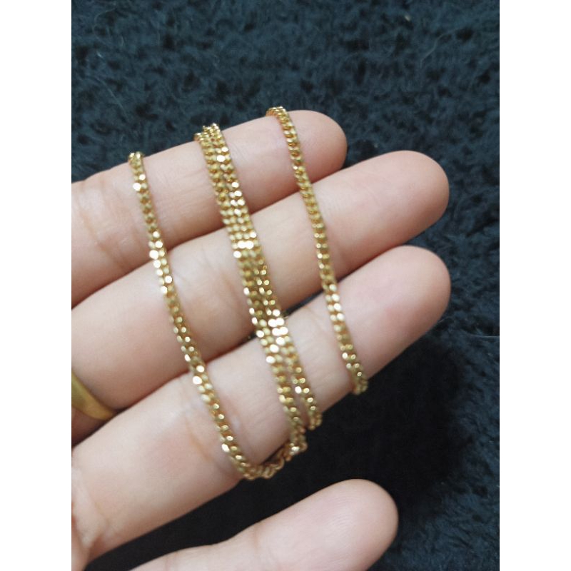 สร้อยคอสีทองปั๊ม 18kgp สีสวย