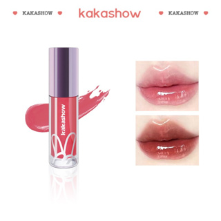 kakashow ลิปกลอส เนื้อชิมเมอร์ สีชมพู กันน้ํา ให้ความชุ่มชื้น ลิปสติก ลิปกลอส เพิ่มความชุ่มชื้น A675