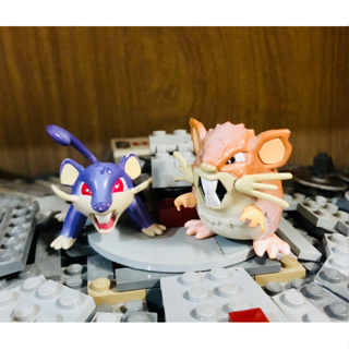 Pokemon RATTATA &amp; RATICATE TOMY CGTSJ Vintage Figures  #โปเกม่อน