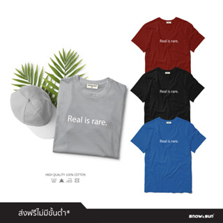 Snow&amp;Sun เสื้อยืดลาย Rare มี 4 สีให้เลือก เสื้อยืดผู้หญิง เสื้อยืดผู้ชายใส่สบาย