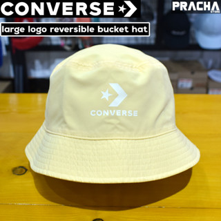 หมวก Converse รุ่น Large logo reversible bucket hat ทรงปีกรอ สามารถเปลี่ยนใส่ได้ทั้ง 2 ด้าน [สินค้าลิขสิทธิ์แท้100%]