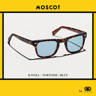 MOSCOT แว่นกันแดด มอสคอต รุ่น KAVELL สีกรอบ TORTOISE สีเลนส์ BLUE ไซซ์ 51 ของแท้ มีประกัน