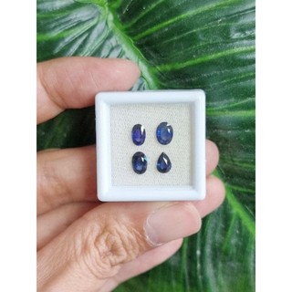 พลอยไพลินเผาเก่า (Blue Sapphire ) size 0.4-0.6 กะรัต ชุดละ 5,700฿