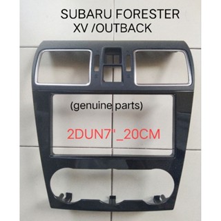 หน้ากากวิทยุ SUBARU FORESTER XV OUTBACK ปี 2012-2019 งานแท้สำหรับใช้กับ เครื่องเล่นแบบ 2DIN7"-20CM.