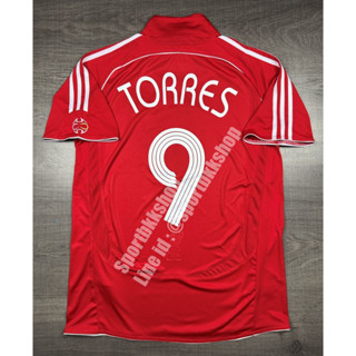 [Retro] - เสื้อฟุตบอล ย้อนยุค ลิเวอร์พูล Home เหย้า 2006/2008 พร้อมเบอร์ชื่อ 9 TORRES แบบยูฟ่าแชมป์เปี้ยนลีค