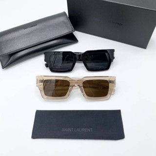 YSL SAINT LAURENT EYEWEAR CORE SQUARE FRAME SUNGLASSSES แว่นกันแดดแบรนด์วายเอสแอล อีฟแซงโรลองต์