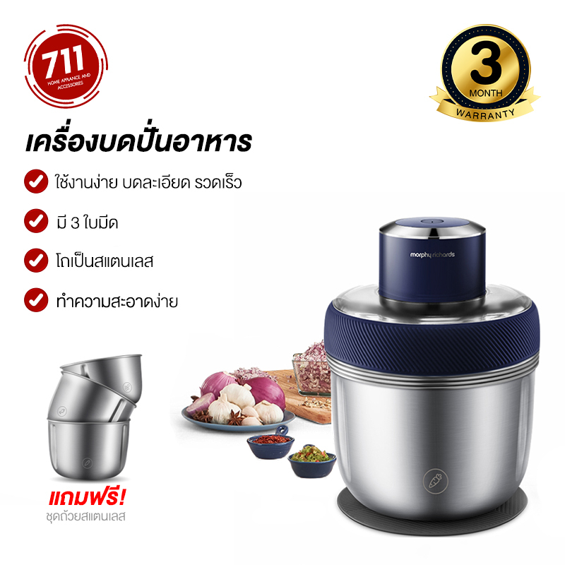 MorphyRichards เครื่องบดปั่นอาหาร เครื่องบดเนื้อ ไฟฟ้า อเนกประสงค์