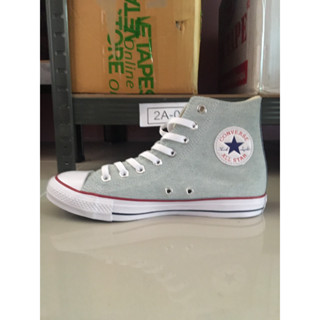 รองเท้าคอนเวิร์สหุ้มข้อ CHUCK TAYLOR ALL STAR ไซส์ 40 สีเขียวมิ้นต์ ของแท้จากช็อปพร้อมกล่อง พร้อมป้าย