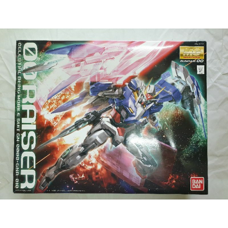 Bandai MG 1/100 Gundam OO GN-0000+GNR-010 Gundam OO Raiser มือ 1