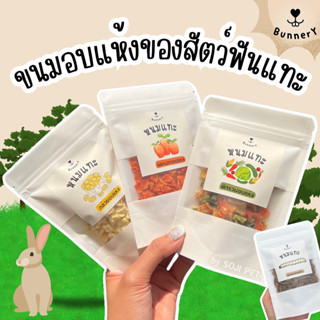 ใหม่‼️Bunnery หนมแทะ 🥕ขนมทานเล่น ผักอบแห้ง ผลไม้อบแห้ง หนอนอบแห้ง สำหรับกระต่าย แฮมเตอร์ สัตว์ฟันแทะ  แครอท ผักรวม กล้วย