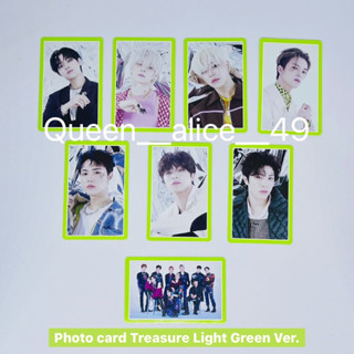 💎พร้อมส่ง💎 Photo card Treasure Light Green Ver.  จากบั้ม TREASURE 2nd MINI ALBUM [THE SECOND STEP : CHAPTER TWO]