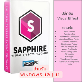 Boris FX Sapphire Plug-ins 2023.5 ปลั๊กอิน visual effects ในโปรแกรมตัดต่อวิดีโอ