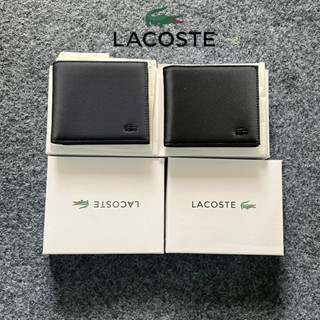 กระเป๋าสตางค์สไตล์ใหม่สำหรับผู้ชาย *Lacoste_ กระเป๋าสตางค์พร้อมกล่องเป็นของขวัญวันเกิด