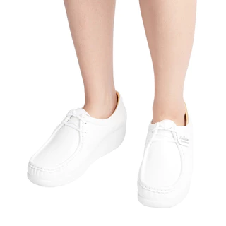 Dortmuend Pro Series Wallabee JS908 002-000 White รองเท้าสุขภาพ รองเท้าหมอ รองเท้าพยาบาล สำหรับผู้ที่ยืน-เดินนาน