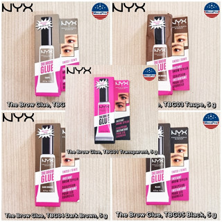 NYX® The Brow Glue, Instant brow styler, Eyebrow Gel 5 g นิกซ์ เจลปัดคิ้ว มาสคาร่าคิ้ว เจลล็อคคิ้ว ติดทนนานถึง 16H