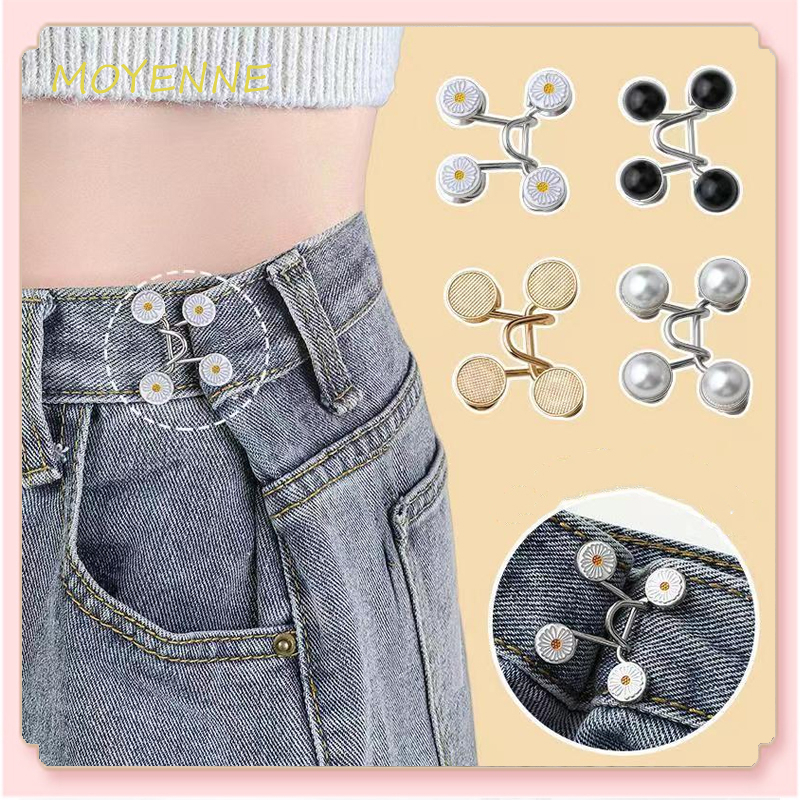 [จัดส่งที่รวดเร็ว]แฟชั่นสไตล์เกาหลีที่มองไม่เห็นหัวเข็มขัด Hakama สิ่งประดิษฐ์ขนาดเล็กเอวปรับได้เพื่อปรับพินหัวเข็มขัด