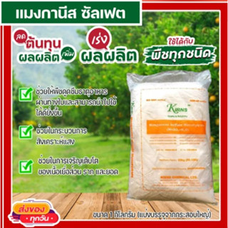 แม่ปุ๋ย แมงกานีสซัลเฟต 32% Manganese Sulfate บำรุงใบ(แบ่งบรรจุ 1 กิโลกรัม)