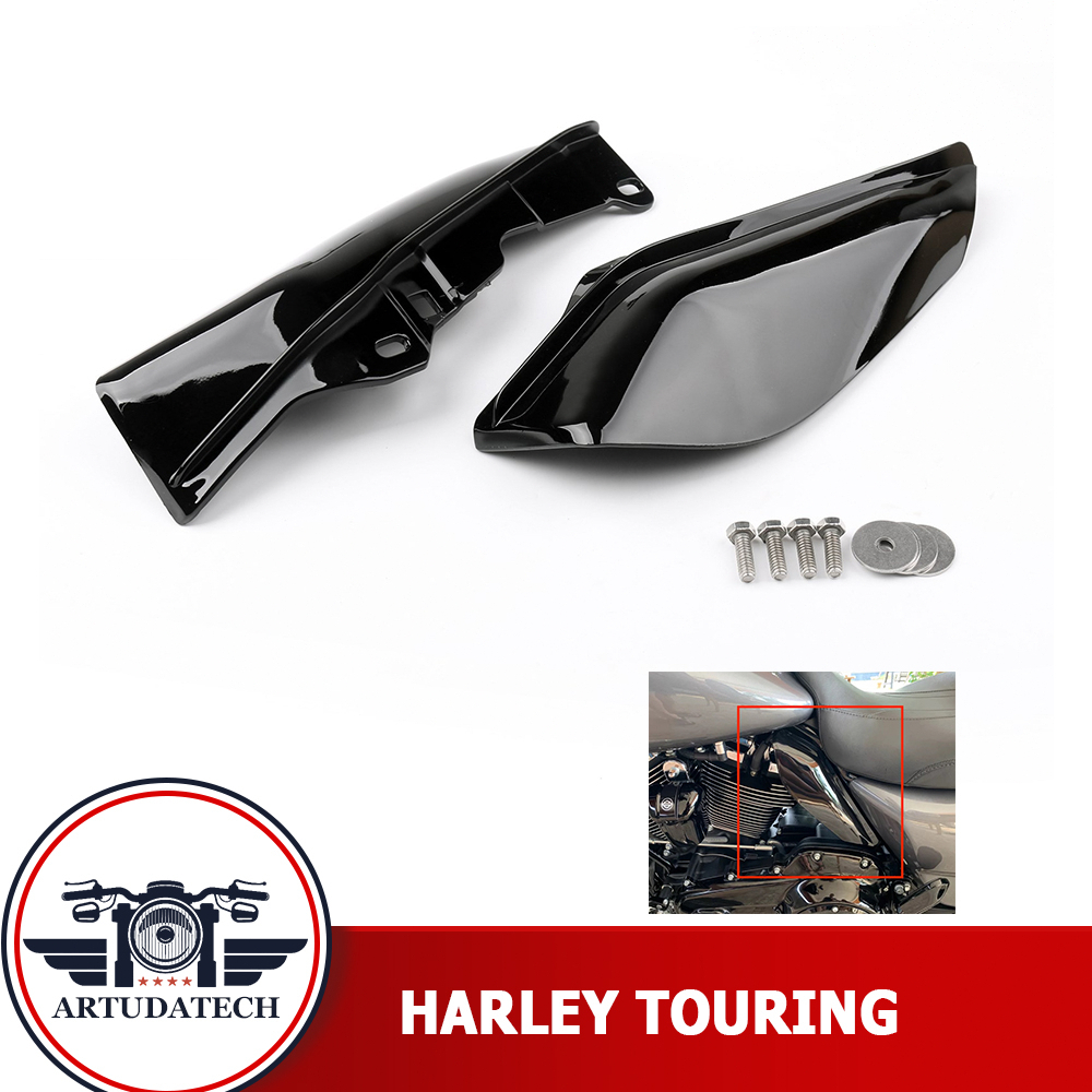 บังลมด้านข้าง Harley Touring Road Glide Road King Street Glide Electra Glide Tri Glide แผ่นกันความร้อน