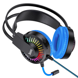 หูฟังครอบหูมีไมค์มีไฟรอบหู Hoco Headphones “W105 Joyful” gaming headset มาใหม่