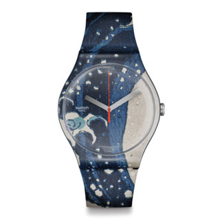 Swatch นาฬิกาผู้ชาย THE GREAT WAVE BY HOKUSAI &amp; ASTROLABE รุ่น SUOZ351