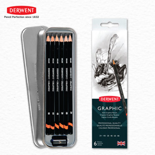 Derwent Graphic Set 12 6B-4H ชุดดินสอกราฟฟิก