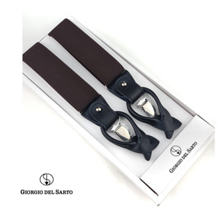 Giorgio Del Sarto Adults Suspender Brown สายเอี้ยมสีน้ำตาล