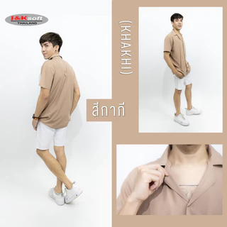 J&K Soft เสื้อเชิ้ตฮาวาย แขนสั้น เรียบหรู ใส่สบาย ไม่ต้องรีด ระบายอากาศได้ดี ใส่ได้ทั้งชาย/หญิง