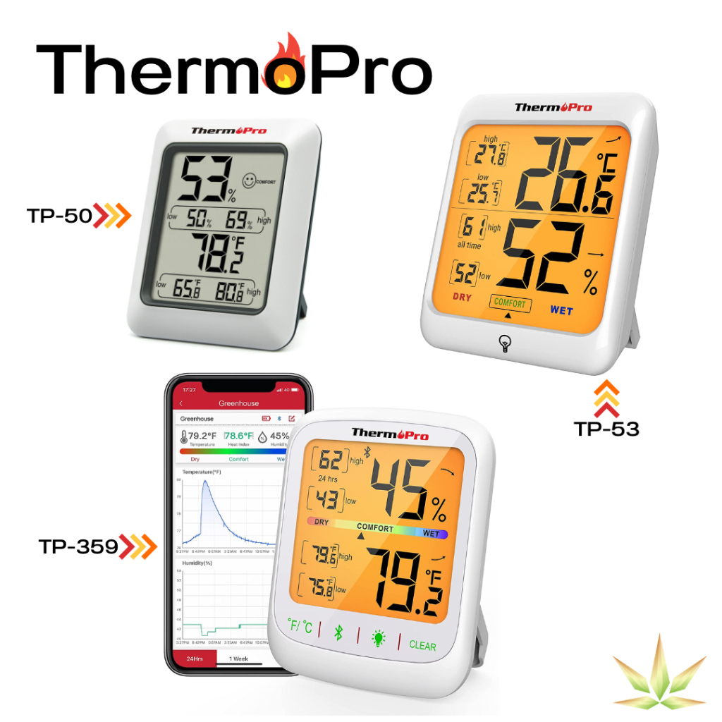 เครื่องวัดอุณหภูมิและความชื้น ThermoPro TP-50 / TP-53 / TP-359 Indoor Digital Hygrometer Thermometer