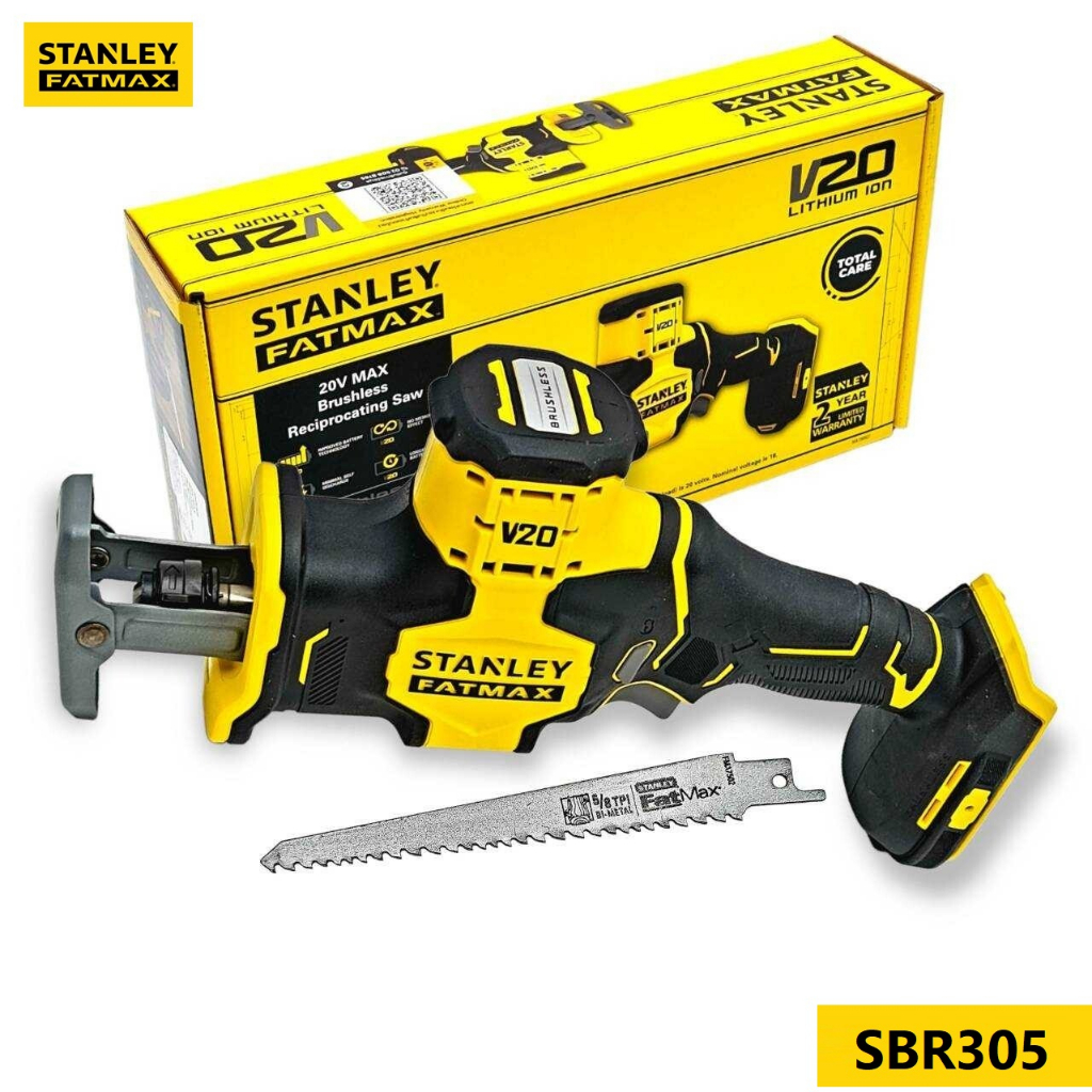 Stanley SBR305-KR เลื่อยชักมือเดียวไร้สาย 20V แบบไร้แปรงถ่าน