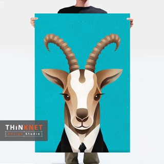 โปสเตอร์ภาพ 12 นักษัตร: มะแม (แพะ) 12 Chinese Zodiac Signs: Goat