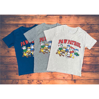 เสื้อยืดเด็กสกรีนลาย Paw Patrol ผ้าตอนตอนเนื้อผ้านิ่มใส่สบายไม่ร้อน ลายสกรีนอย่างดี ซักเครื่ิองไม่หลุดลอก