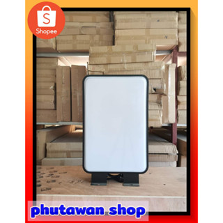 ป้ายไฟLED ป้ายโฆษณา ป้ายไฟเปล่า LED light box ป้ายไฟ สี่เหลี่ยมปั้มนูน 2หน้า กรอบดำ กล่องป้ายไฟสำเร็จรูป ราคาถูก