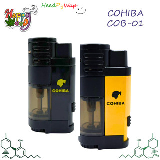 [ส่งฟรี] ไฟแช็ค ไฟแช็ก COHIBA Lighter COB-01 ไฟฟู่ สามารถเติมแก๊สได้ lighter jet torch