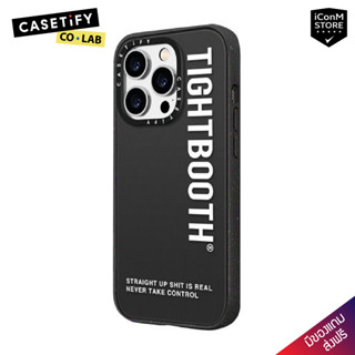 [พร้อมส่ง] CASETiFY - TIGHTBOOTH Label White Logo เคสสำหรับ 14 Pro Max [ผ่อน0% ส่งฟรี มีของแถม]