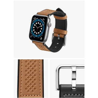 N029# สายนาฬิกาข้อมือหนัง Spigen สําหรับ iWatch Ultra 38/40/41 มม. 42/44/45/49 มม.