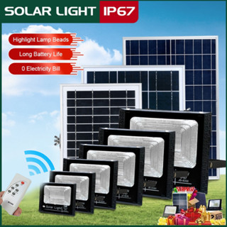 【รับประกัน5ปี】ไฟโซล่าเซลล์ สว่างอัตโนมัติเมื่อฟ้ามืด Solar Cell โคมไฟโซล่าเซลล์ กันน้ำกลางแจ้ง 45W 200W 500W