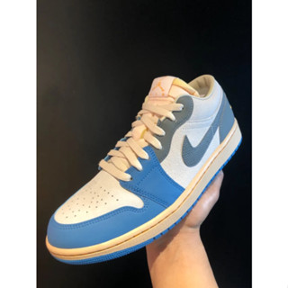 Nike Jordan Air Jordan 1 Low “Tokyo Vintage" Blue gray  ของแท้ 100%