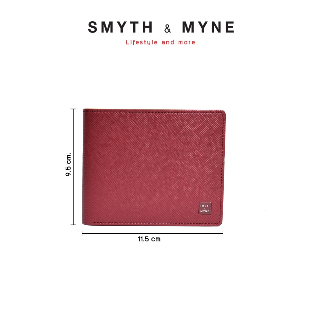 SMYTH & MYNE กระเป๋าสตางค์สีมงคล หนังแท้ 8 การ์ด รุ่น SUMRICH (สัมฤทธิ์)