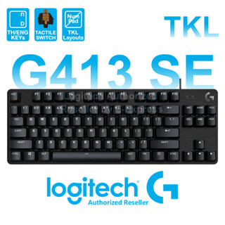 Logitech G413 TKL SE Mechanical Gaming Keyboard (TH/ENG) คีบอร์ดเกมมิ่ง แป้นไทย/อังกฤษ มีสาย ของแท้ ประกันศูนย์ 2ปี